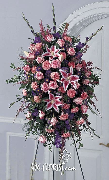Stargazer Lilies Standing Spray