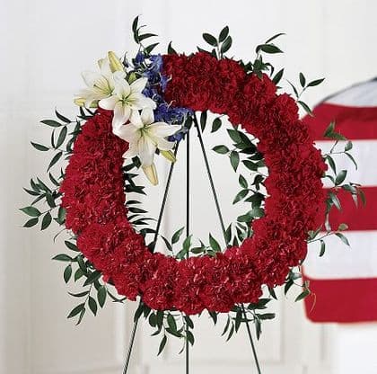 To Honour One's Country Funeral Wreath