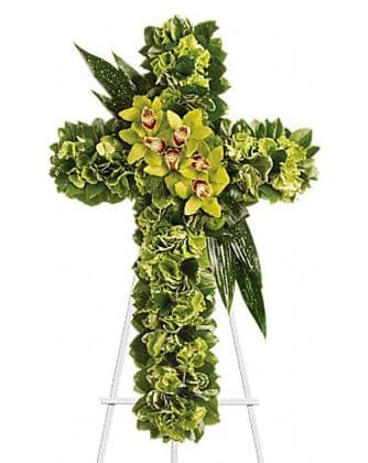 All Green Cross Standing Spray