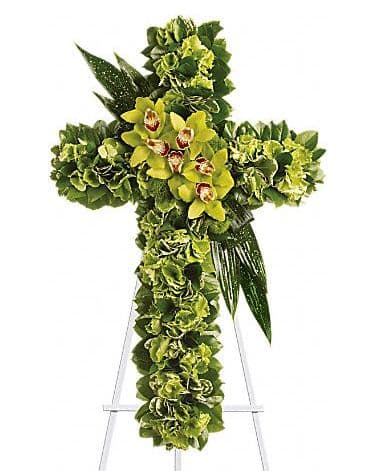 All Green Cross Standing Spray