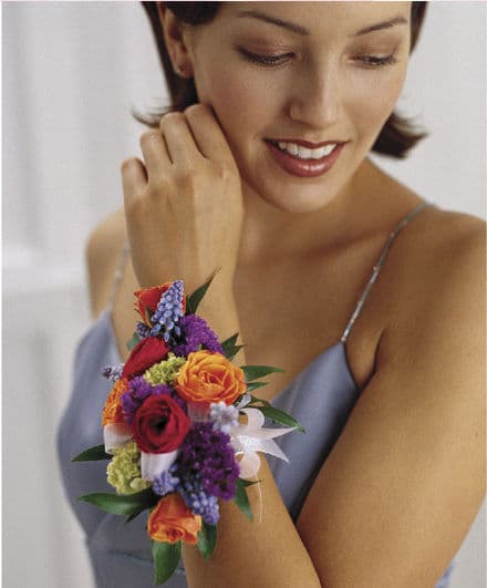 Colourful Wrist Corsage