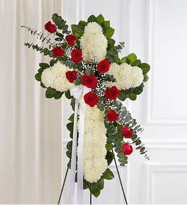 Cross Flower Standing Spray