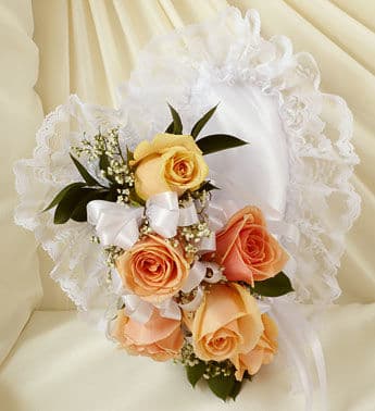 Delicate Rose Casket Pillow