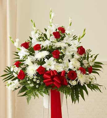 Red and White Perfection Basket