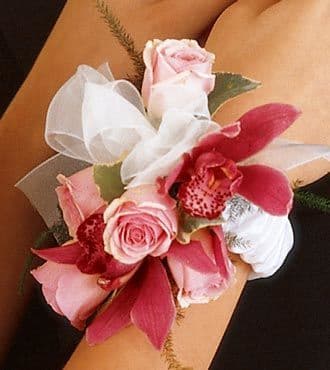 Orchid Roses Wristlet