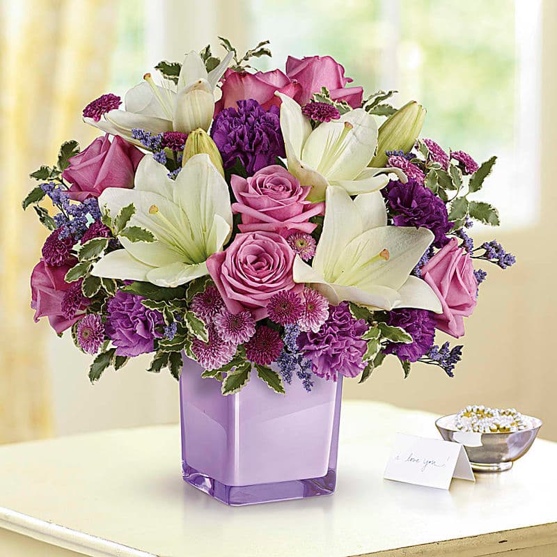 Teleflora's Pleasing Purple Bouquet