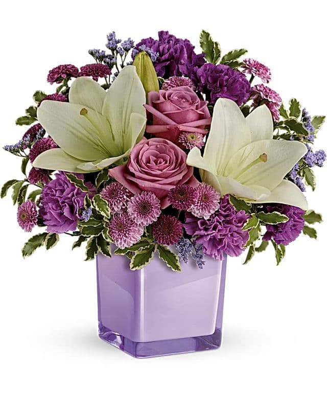 Teleflora's Pleasing Purple Bouquet