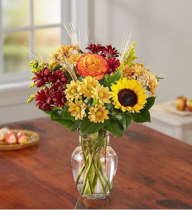 Golden Autumn Flower Gift