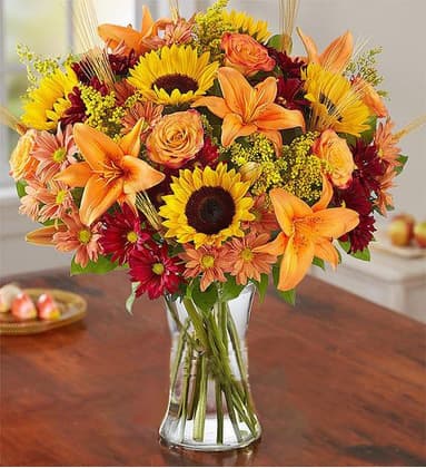 Golden Autumn Flower Gift