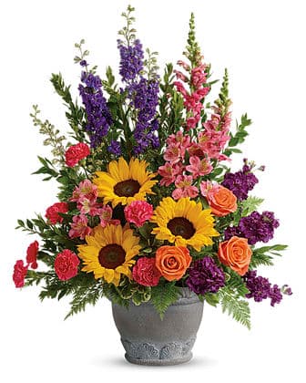 Colorful Reflections Funeral Collection By Teleflora