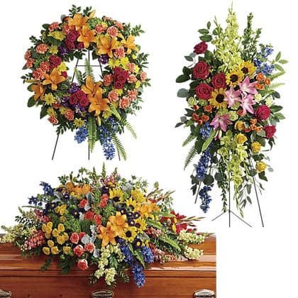 Colorful Reflections Funeral Collection By Teleflora