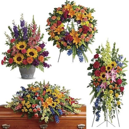 Colorful Reflections Funeral Collection By Teleflora