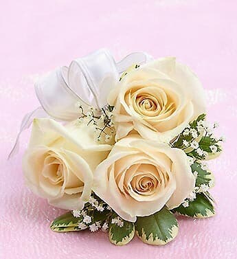 White Rose Wrist Corsage