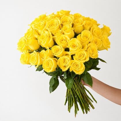 50 Yellow Roses Bouquet