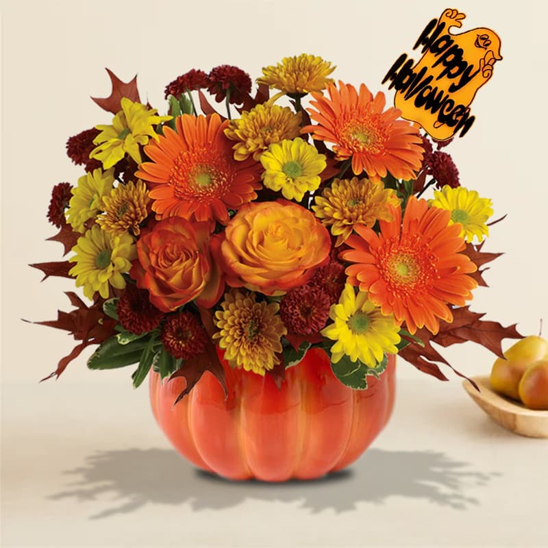 Halloween Harvest Pumpkin Bouquet