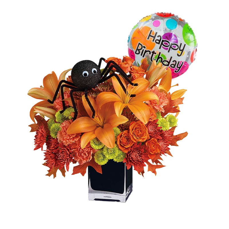 Spooky October Birthday Flowers