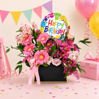 Lovely Birthday Flower Purse