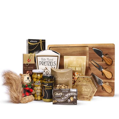 Gourmet Nuts and Cheese Celebration Board Set