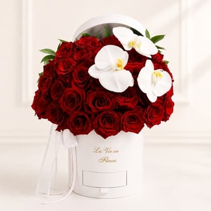 Luxury Red Roses Flower Box