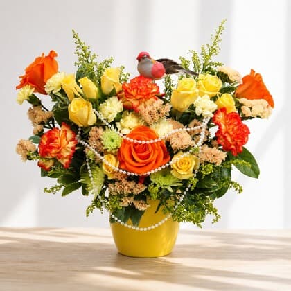 Citrus Delight Flower Arrangement