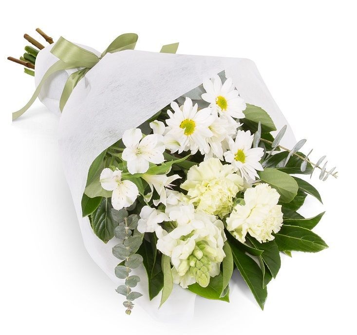 All White Flower Bouquet