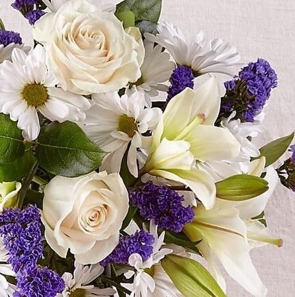 Shade Of Blue Flower Bouquet
