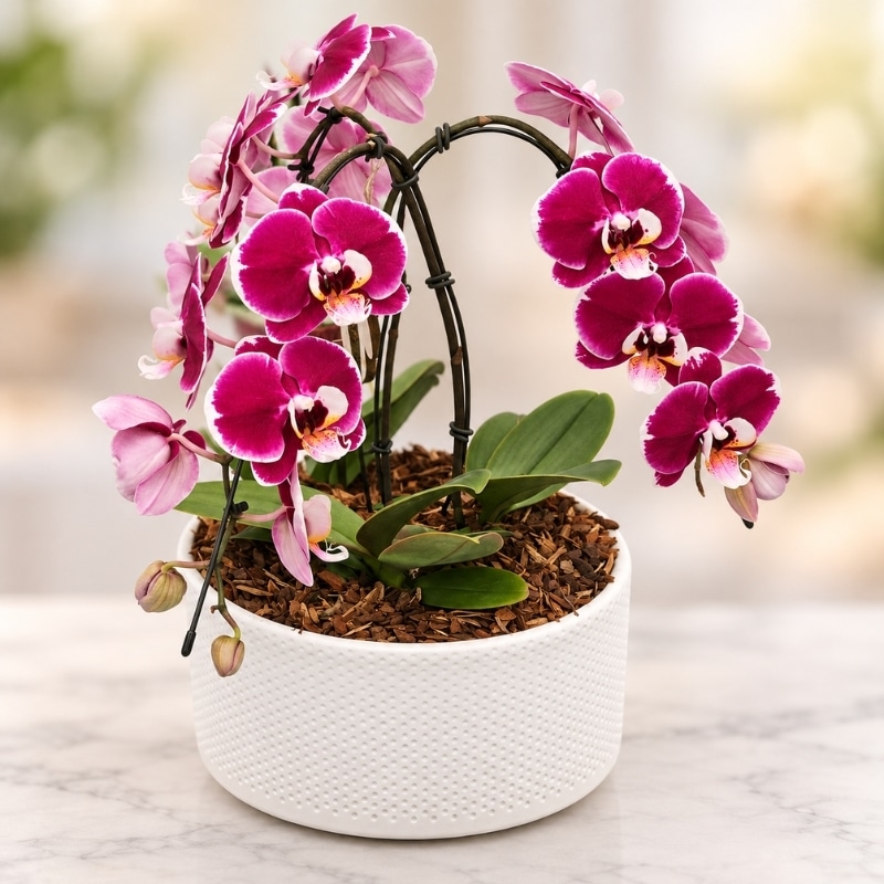 Triple Mini Swan Orchid Garden