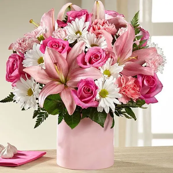 The FTD Tiny Miracle New Baby Girl Bouquet