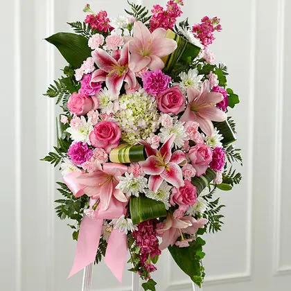 The FTD Gently into the Ever-After Standing Spray