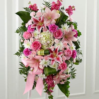 The FTD Gently into the Ever-After Standing Spray