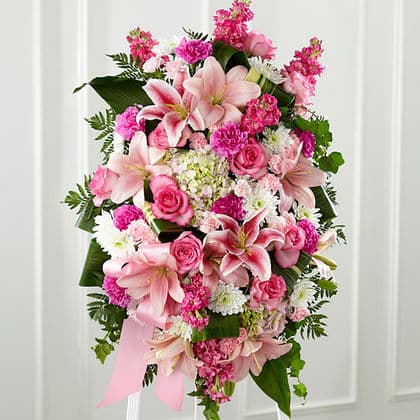 The FTD Gently into the Ever-After Standing Spray