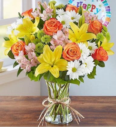 Birthday Vase Arrangement