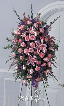 Stargazer Lilies Standing Spray