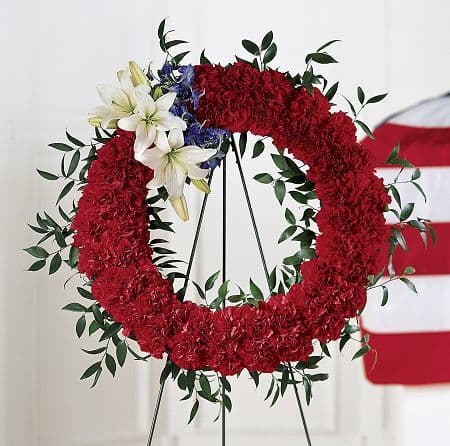 To Honour One's Country Funeral Wreath