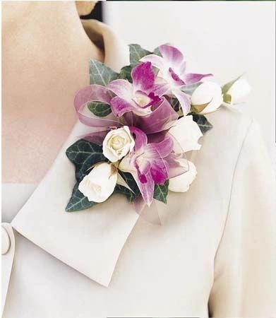 Spray Rose & Dendrobium Orchid Corsage