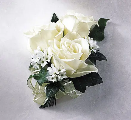 White Rose Wrist Corsage