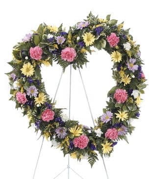 Heart Shaped Standing Wreath