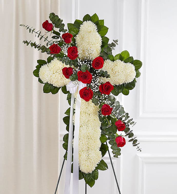 Cross Flower Standing Spray