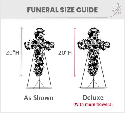Funeral Green Cross Easel