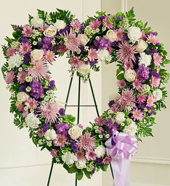 Artistic Funeral Heart Wreath