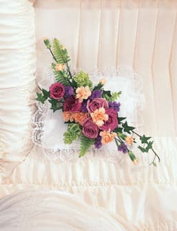 Elegant Flower Casket Adornment