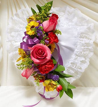 Bright and Happy Casket Pillow