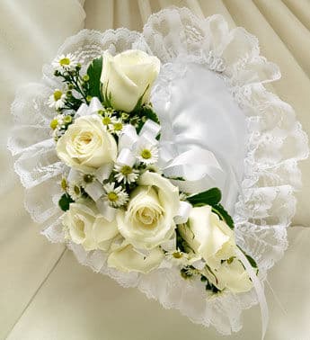 All-White Casket Pillow