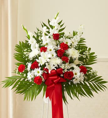 Red and White Perfection Basket
