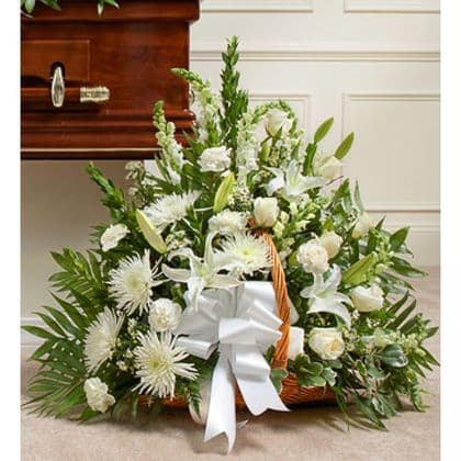 Glorious Green Funeral Flower Packege