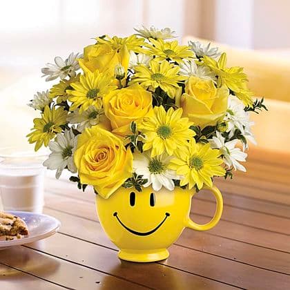 Teleflora's Be Happy Bouquet with Roses
