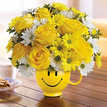 Teleflora's Be Happy Bouquet with Roses