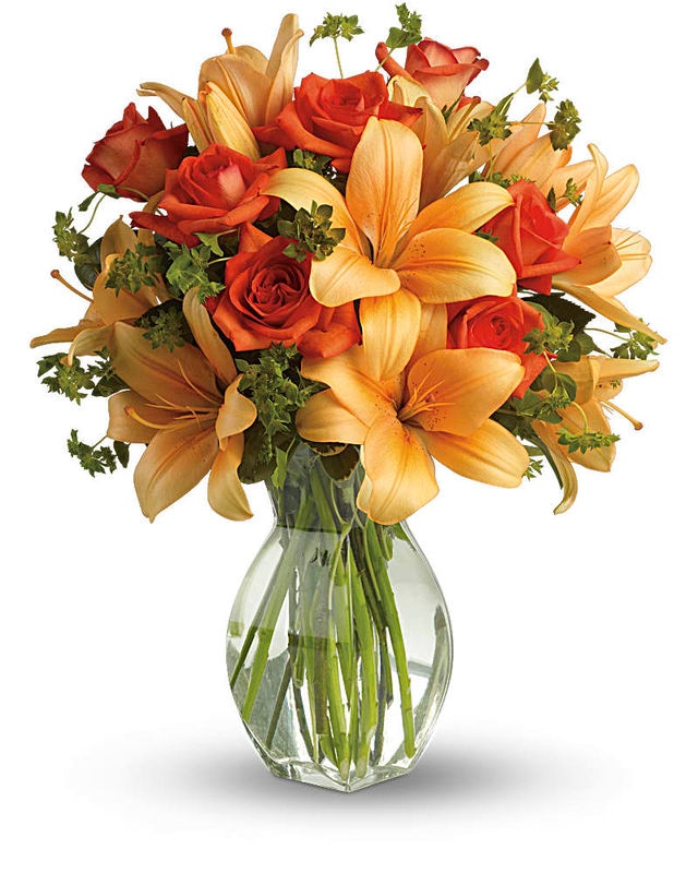 Fiery Lily and Rose