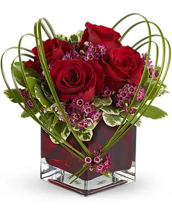 Teleflora's Sweet Thoughts Bouquet with Red Roses