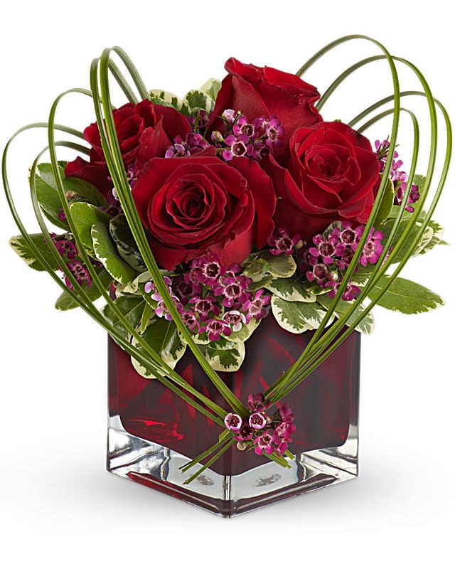 Teleflora's Sweet Thoughts Bouquet with Red Roses